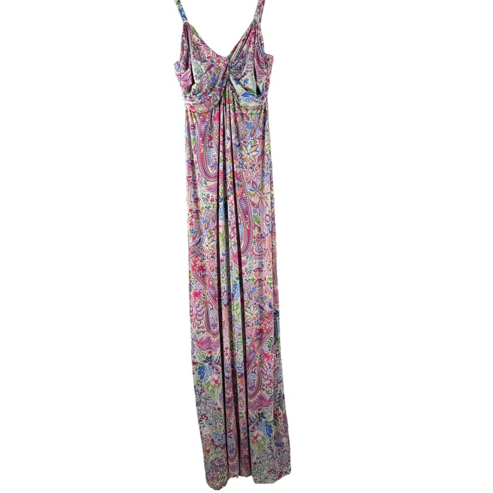 Tommy Bahama Palais Multicolor Paisley Print Maxi Dress Sz S Resort Beach Island
